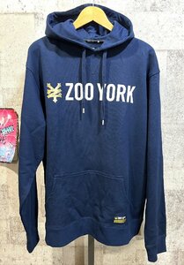 ZOOYORK スウェット プルオーバー パーカー 紺 XL ズーヨーク ネイビー