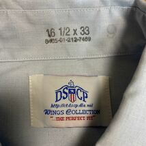 米空軍 ドレスシャツ メンズ ミリタリー 長袖 DSCP ライトブルー系 サイズ16 1/2 古着_画像4