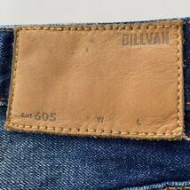 BILLVAN ビルバン　鬼ヒゲ　ハチノス　縦落ちジーンズ　デニムパンツ　W30ビンテージ加工　エイジング加工_画像2