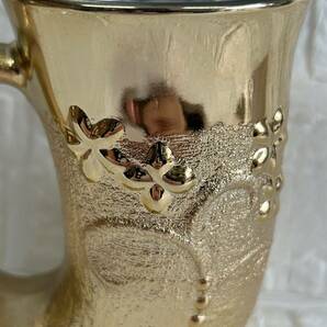 マグカップ ビアジョッキ 洋食器 コップ 酒器 ビアマグ ビール ビールジョッキ アンティーク レトロ 金色 ゴールドカラー レトロ の画像2