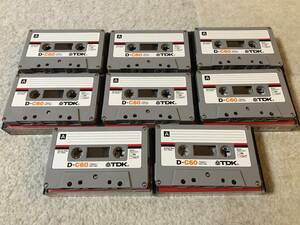 TDK のカセットテープ D C60を合計8本 (中古)