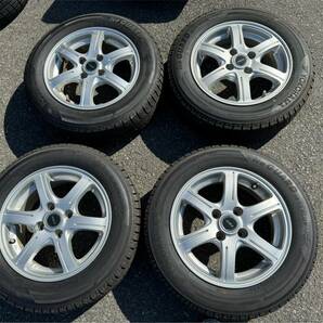 ⑤ 175/65R14 アルミ付スタッドレスタイヤ 4本セット 4穴 ET38 ヨコハマICEガード IG50の画像1