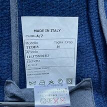 極美品/Mサイズ/イタリア製 アルテア【洗練されたお洒落】alteaテーラードジャケット メランジ アンコン メンズ 46 M ブルー 青 春_画像7