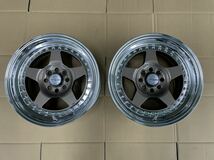 新品☆未装着☆未走行☆WORK☆ワーク☆MEISTER☆CR01☆チタンゴールド☆ディープリム☆Oディスク☆15×8.0j+32☆PCD100-4H☆2枚セット_画像1