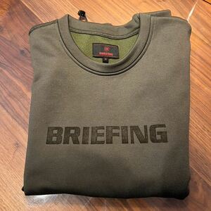 ☆格安出品☆ BRIEFING MENS POWER STRETCH FLEECE PULLOVER OLIVE M SIZE BRG204M01 ブリーフィング ゴルフウエア 