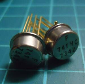 Fairchild made 741HC×2 piece Old CAN type height sound quality ope amplifier 