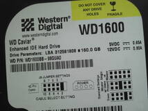 Western Digital WD1600 WD1600BB 160GB 3.5inch IDE PATA 内臓ハードディスク 正常判定_画像4