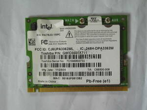 インテル CJ6UPA3362WL 内蔵無線LANカード