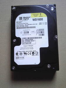 Western Digital WD1600 WD1600BB 160GB 3.5inch IDE PATA 内臓ハードディスク 正常判定