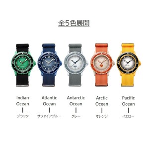 BLANCPAIN×Swatch 縦紋ナイロンベルト ブラックの画像3