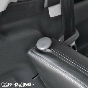 スズキ 軽自動車 アルト 型式 HA36S H26.12-R3.12 専用 ソフト レザー カー シートカバー フロント リア 車1台分 セット 黒 送料無料の画像6