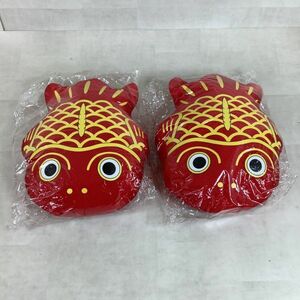 B3062【ほぼ未使用】 非売品. JA. ちょきんぎょ ビーズクッション 2個 まとめて. ノベルティ