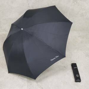 EA14695(024)-660/IT０　折りたたみ傘　Christian Dior　クリスチャンディオール　ブラック　BLACK　雨傘　アンブレラ　雨具　全長約96cm