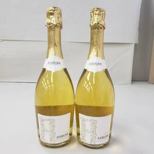 M287370(032)-505/AM3000　酒　２本まとめ　AYRUM BRUT GRAN SELEZIONE　アイラム・スパークリング・ブリュット　11％　750ml