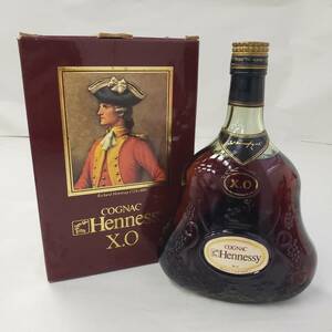 M17760(033)-502/AM18000　酒　Hennessy　X.O　COGNAC　ヘネシー　コニャック　ブランデー　グリーンボトル　700ml　箱付き