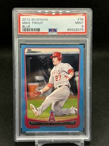 [Mike Trout] PSA 9 2012 bowman blue 青 500枚限定 プロスペクト マイク トラウト ロサンゼルス エンゼルス