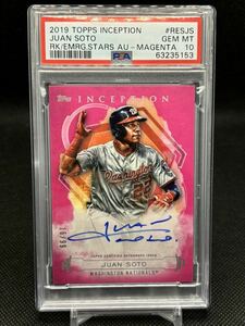 [Juan Soto] PSA 10 2019 topps inception auto magenta 直筆サイン 99枚限定 ファン ソト ワシントン ナショナルズ