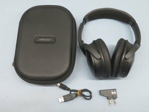 ◎BOSE QC35 ワイヤレスヘッドホン ケース USB充電ケーブル プラグ付き ボーズ 難あり USED 91068◎！！