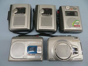 5台セット◎Panasonic/aiwaなど RQ-L11 TP-S30 TR-35 TP-VS550 カセットプレーヤー パナソニック アイワ ジャンク USED 91130◎！！