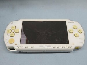 ★SONY PSP1000 ゲーム機器 セラミックホワイト ソニー バッテリー付 保証シールあり ジャンク USED 91239★！！