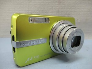 710万画素★OLYMPUS μ750 コンパクトデジタルカメラ ライムグリーン オリンパス ミュー バッテリー/充電器付き 動作品 91347★！！