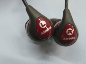 ☆SHURE 1039 SE115 イヤホン 延長ケーブル付き シュア 動作品 91407④◎！！