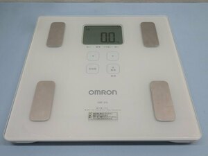 ☆OMRON HBF-214 体重体組成計 ホワイト オムロン 動作品 91584☆！！