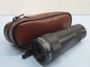 ☆GALLERY SCOPE 8x20mm Field 6.8° 単眼鏡 EXTRA NEAR FOCUS 30cm ギャラリースコープ ストラップ、ケース付き 動作品 91863☆！！