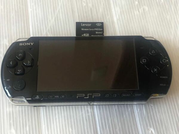 ★動作良好　SONY PSP-3000 ピアノ・ブラック Playstation Portable メモリースティック付き　送料無料☆