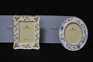 【光成】WEDG　WOOD「花柄・角型と丸型・二組」新品未使用・イギリス購入品