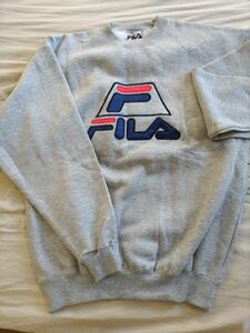 FILA トレーナー スウェット グレー M 長袖 裏起毛