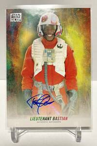 topps STAR WARS スターウォーズ TOSIN COLE トシン・コール LIEUTENANT BASTIAN バスティアン中尉 直筆サイン auto カード