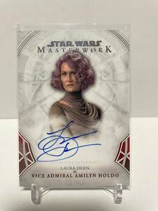 topps chrome STAR WARS スターウォーズ Amilyn Holdo アミリン ホルド 限定 直筆サイン auto カード