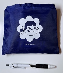 * Fujiya / Peko-chan / compact эко-сумка / темно-синий ①/ не использовался вскрыть товар 
