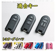 新品送料無料 トヨタ ダイハツ TPU キーケース キーカバー タンク ルーミー ジャスティ ムーヴ キャスト ミライース ウェイク トール_画像2