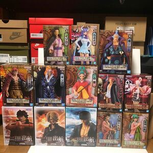 [13体 未開封] ワンピース プライズフィギュア 出航 ルフィ サンジ ウタ キッド シャンクス 他 ONE PIECE