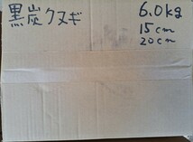 椚の黒炭 椚炭 くぬぎ クヌギ 15センチ20センチ 6.0キロ_画像1