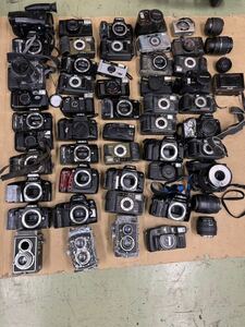 ☆カメラまとめて　Nikon MINOLTA など フィルム　一眼　コンパクト　ジャンク品　パーツ取り　大量セット　54点　フィルムカメラ