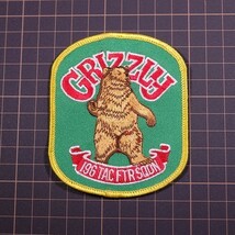UA92 ANG 米空軍州兵 196th Tactical Fighter Squadron GRIZZLY ミリタリー ワッペン パッチ ロゴ エンブレム アメリカ 米国 USA 輸入雑貨_画像3