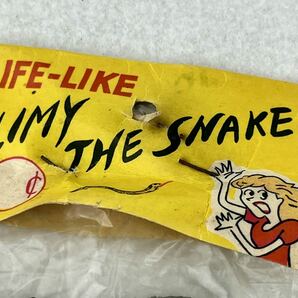 昭和 レトロ ゲテモノ ヘビ LIFE-LIKE “SLIMY THE SNAKE “ 1960年代 当時物 日本製 駄菓子屋の画像2