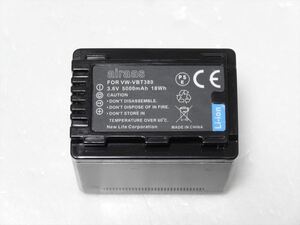 Panasonic 互換バッテリー airaas　VW-VBT380　パナソニック 互換電池 5000mah 3.6V　18wh　送料220円　