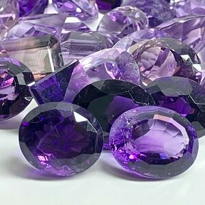 ［天然アメジストおまとめ300ct］F ルース 裸石 宝石 ジュエリー jewelry amethyst 紫水晶 DB4 ①