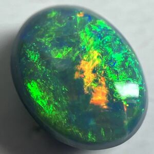 遊色効果!!［天然ブラックオパール1.190ct］F 8.0×6.4mm ルース 裸石 black opal 宝石 ジュエリー jewerly DA0/DE0