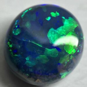 遊色効果!!［天然ブラックオパール1.886ct］F 8.8×8.1mm ルース 裸石 black opal 宝石 ジュエリー jewerly EC1/ZZ