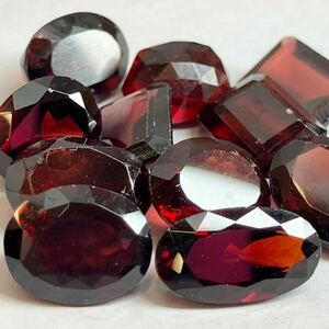 ［天然ガーネット13点おまとめ50ct］F ルース 裸石 宝石 ジュエリー jewelry garnet 柘榴石 DA0 ②