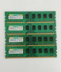 Silicon Power/シリコンパワー DDR3-1600 8GB×4枚セット 計32GB SP008GBLTU160N02 デスクトップ メモリ PC3-12800 即納【H24022623】