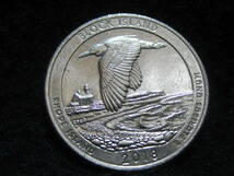 アメリカ合衆国　2018年　ロード・アイランド 国立公園 25セント　記念硬貨 クオーターダラー コイン　米国　USA　海外　_画像3