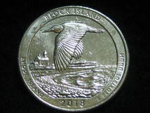 アメリカ合衆国　2018年　ロード・アイランド　国立公園 25セント　記念硬貨 クオーターダラー コイン　米国　USA　海外　_画像1