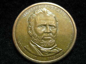 アメリカ　大統領　1ドル 記念硬貨　18代目　ユリシーズ・グラント　2011年　自由の女神　ゴールド コイン　＄1 米国　アメリカ合衆国