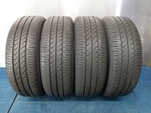 ★7.5-8分山★20年製★ ヨコハマBluEarth 175/60R14　社外ホイール 14×5.5J +45 4H-100 4本セット　E169_画像2